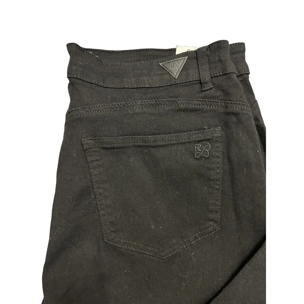 Red Bottoms HugMe High Waist Skinny Jeans Womens 17 Black Stretch NWT - Picture 5 of 12